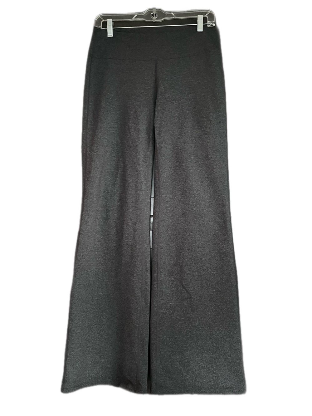 Athleta Fusion Yoga Pants Low Rise Wide Leg or Flared Leg Dark Gray Size Medium